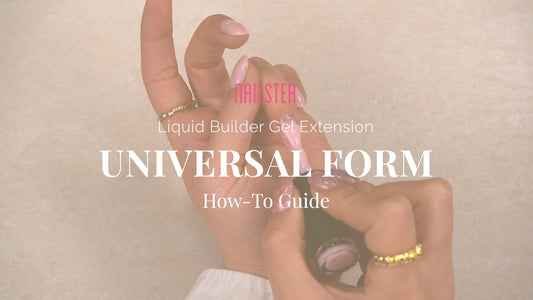 Nail Extensions with Liquid Builder Gel on Universal Forms