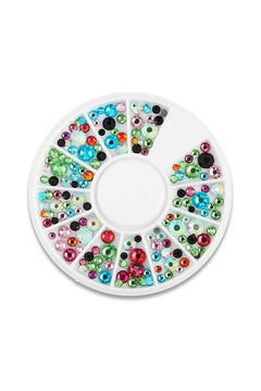 Farbige Runde Rhinestone-Schmucksteine