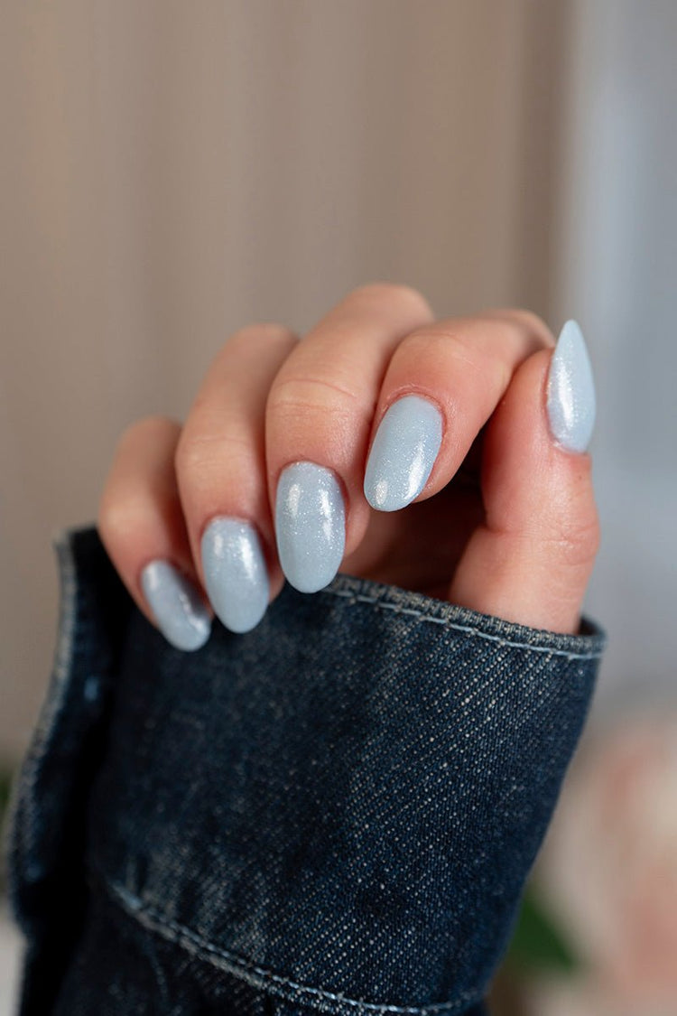 Frosting Baby Blue Glitter · 445 – Gel Polish von Nailster, Bild 3