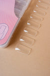 5 x Square Medium Clear Tipper